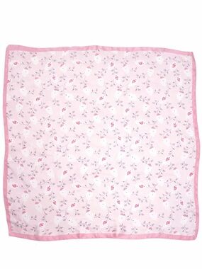 Pink Flower Print Scarf